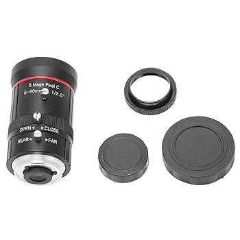 カメラレンズ50mm 1:2.5 Amazon | 5 ～ 50mm C マウント ズーム レンズ、5MP 産業用